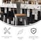 Flash Furniture Clear Coat Metal Bar Stool & Teak Poly Seat XU-DG-TP001B-30-PL1T-GG - alternate 4